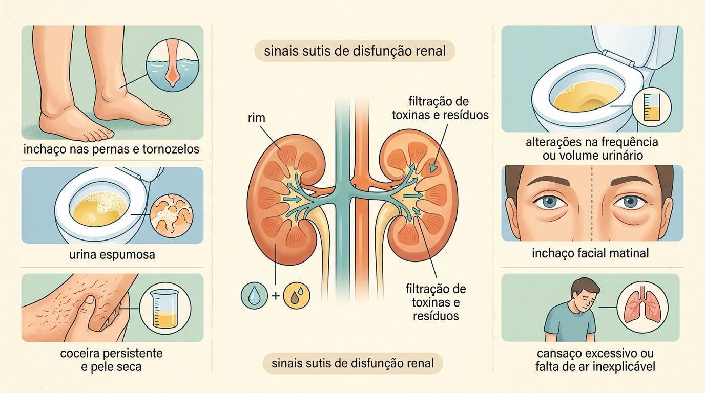 Imagem explicativa sobre Sinais silenciosos de que seus rins precisam de mais cuidado